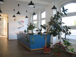 grorumiges und freundliches Foyer