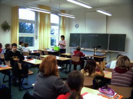 Klasse 8a im Englischunterricht