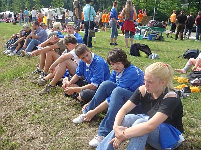 Welch frhliche Gesichter!